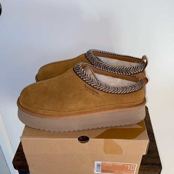 Koolaburra Shoes - #K280-4 - NWB- Koolaburra by UGG Chestnut Platform Slipper- women’s 10
